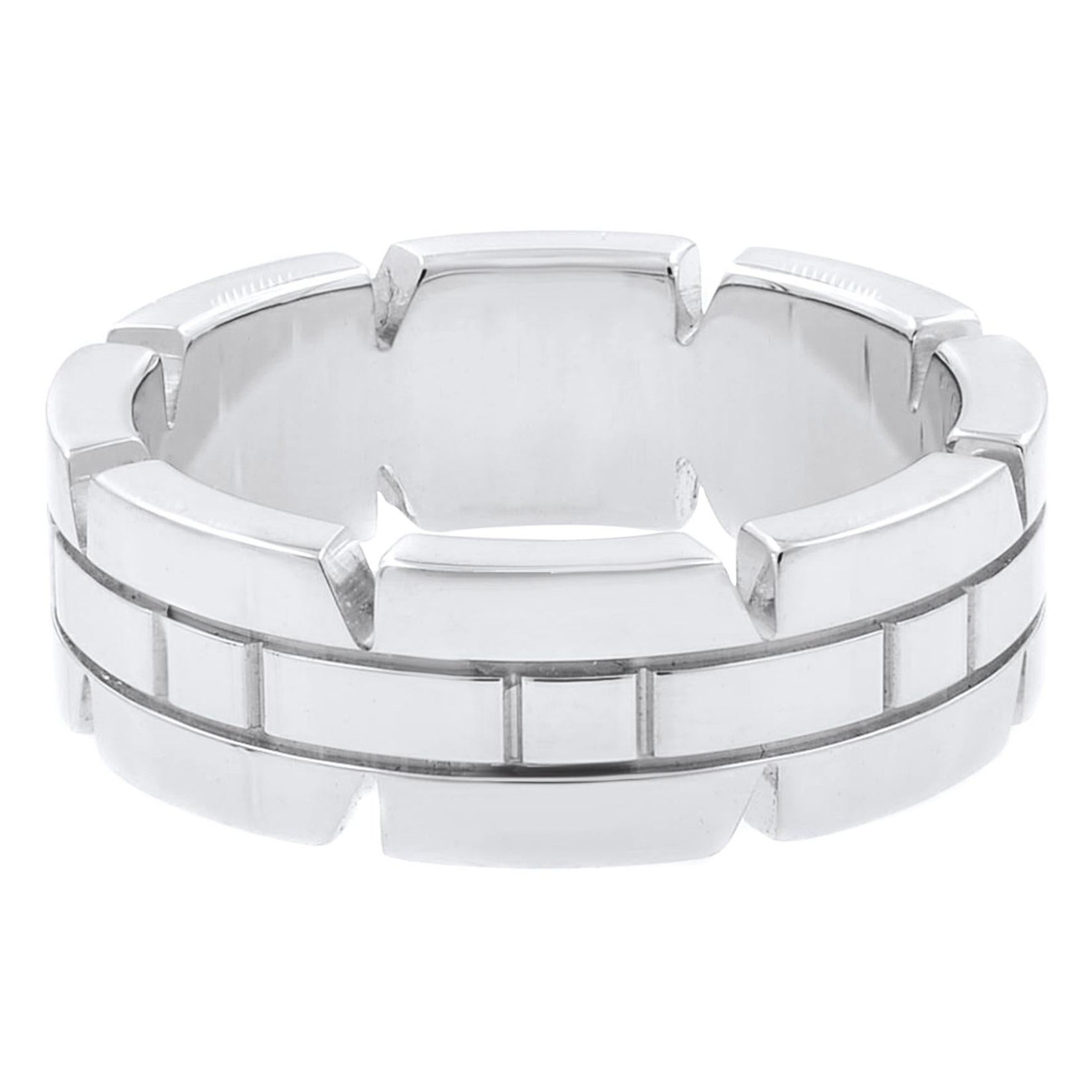 Cartier Tank Francaise Ring 18K White Gold