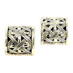 Vintage John Hardy Estate Cufflinks Sterling Silver