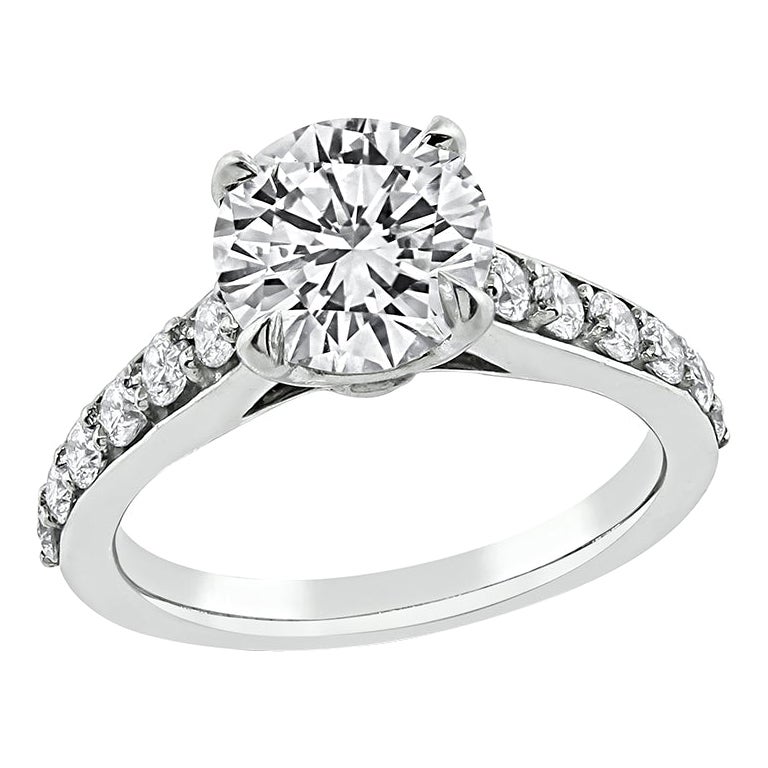 GIA Certified 2.00ct Diamond Engagement Ring For Sale
