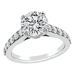 Vintage GIA Certified 2.00ct Diamond Engagement Ring