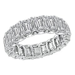 Vintage GIA Certified 9.04cttw Diamond Eternity Wedding Band