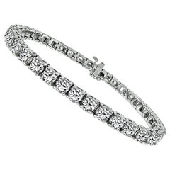 Bracelet tennis avec diamants 10,57 carats