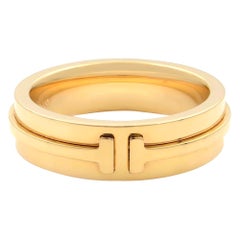 Tiffany & Co. Bague large unisexe en or jaune 18 carats