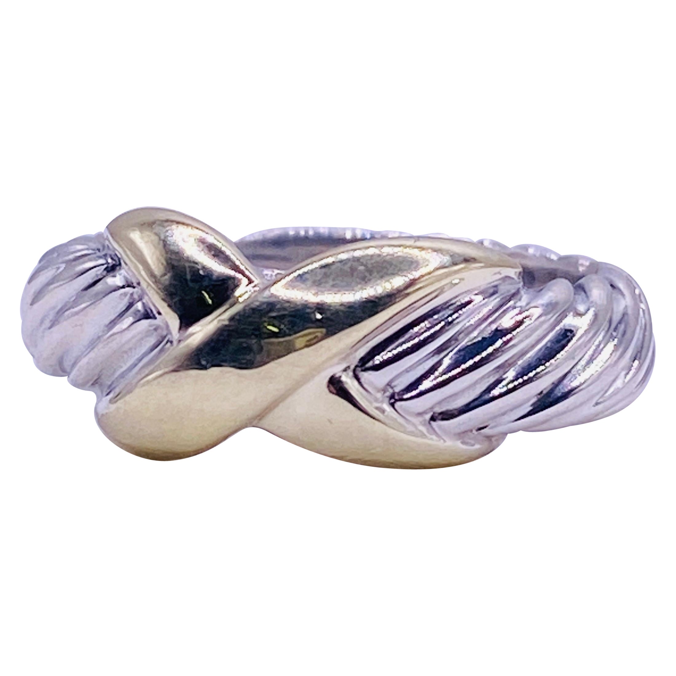 David Yurman X-Cable Collection Ring For Sale