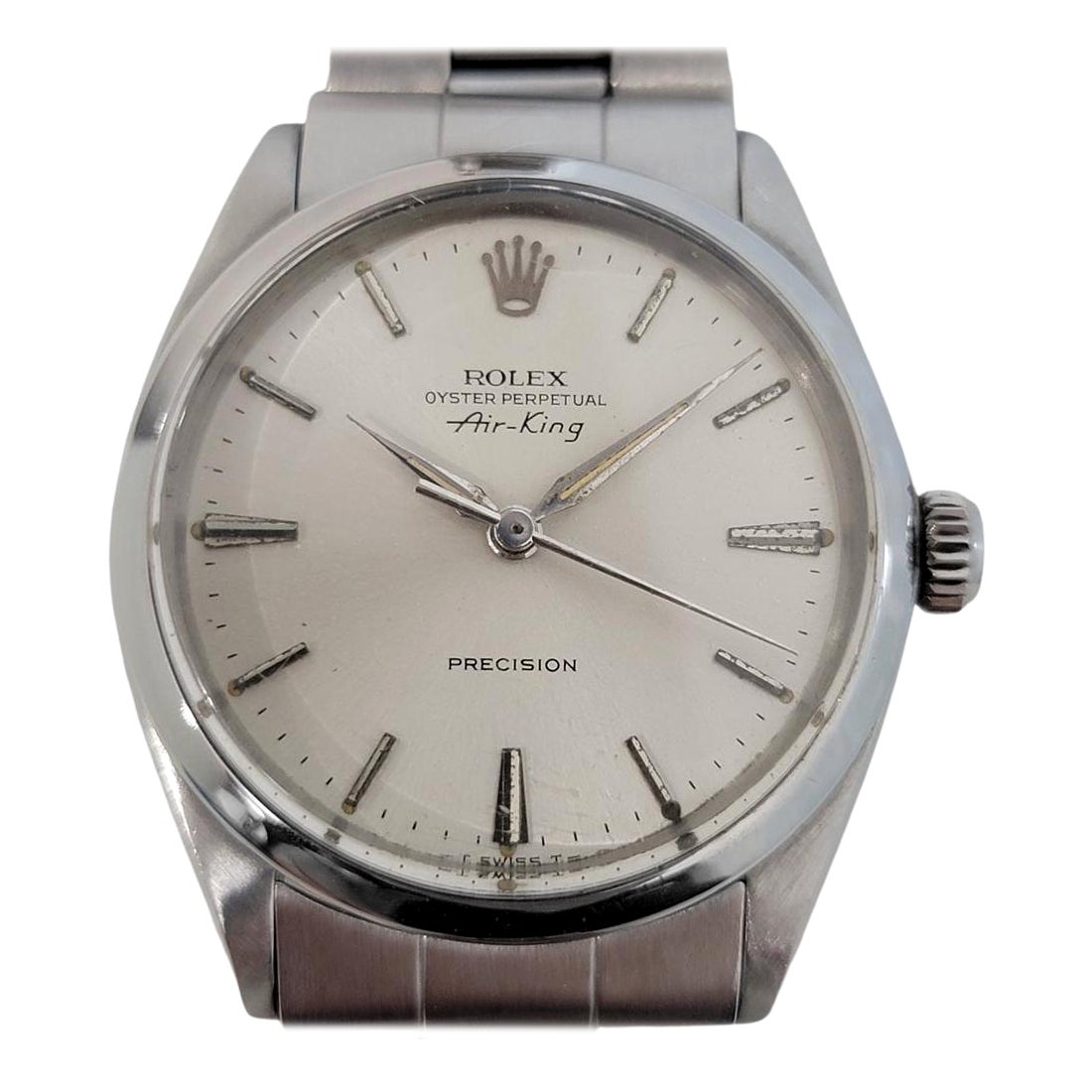 Mens Rolex Oyster Precision Ref 1002 Air King Automatic 1960s W Paper RA249