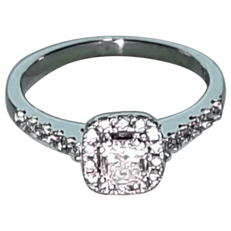 GIA Diamond Engagement Ring 0.50ct For Sale