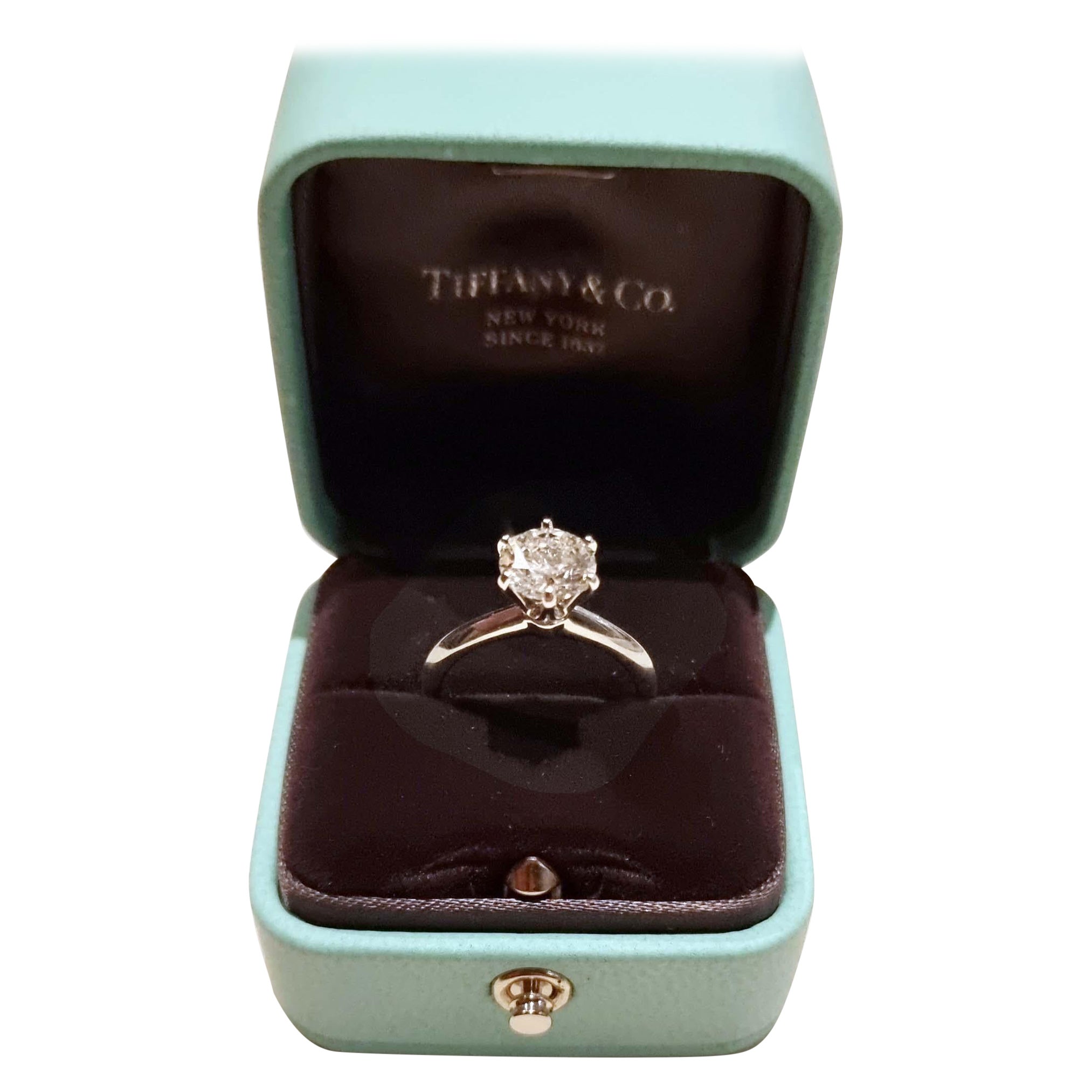 Tiffany & Co. Platinum Diamond Ring 1.64ct