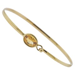Georg Jensen Bracciale in oro con citrino 1506