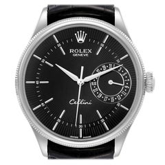 Rolex Cellini Date 18K White Gold Automatic Mens Watch 50519 Card