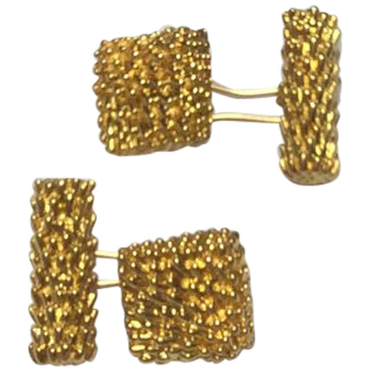 1960s Van Cleef & Arpels Gold Cufflinks