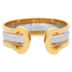 Cartier C De Cartier Ring Tri Color 18K Gold