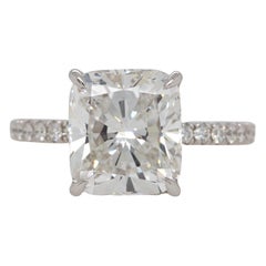 5 Carat Cushion Cut Diamond, Engagement Ring, Certified