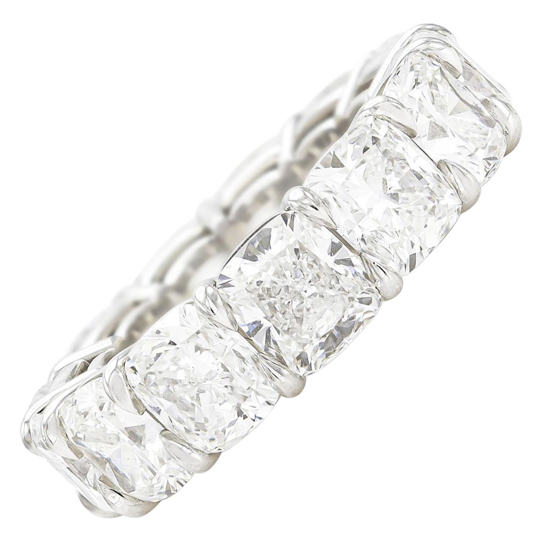Bracelet éternité en diamant taille coussin de 13,38 carats en vente