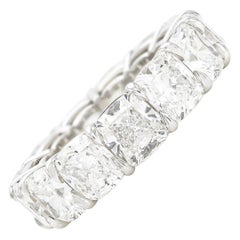 13.38 Carat Cushion Cut Diamond Eternity Band