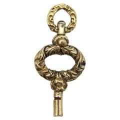 Antique Georgian Era Gold Case Watch Key Fob, circa 1820