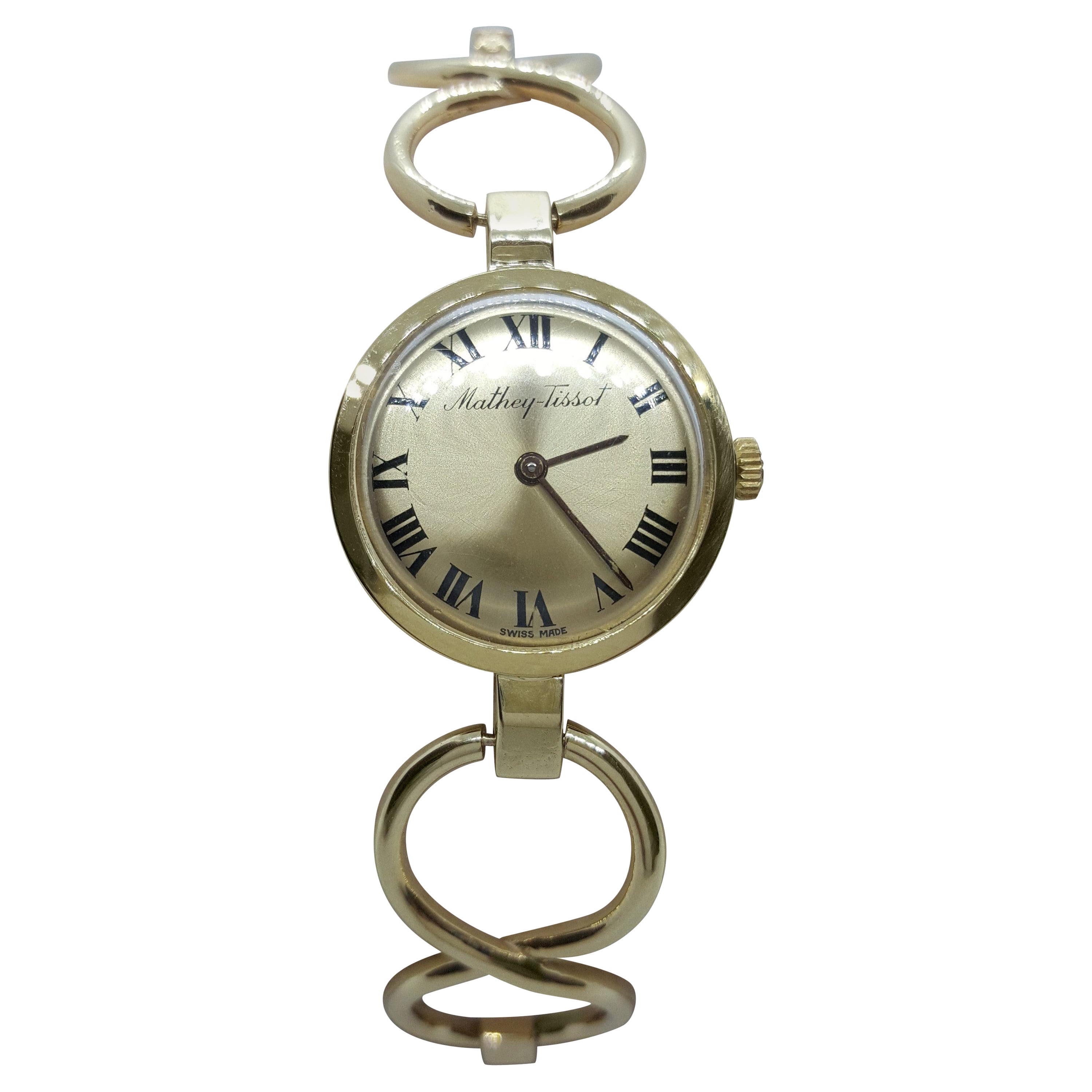 Ladies 18kt Yellow Gold Mathey-Tissot Watch, #3560625, Manual