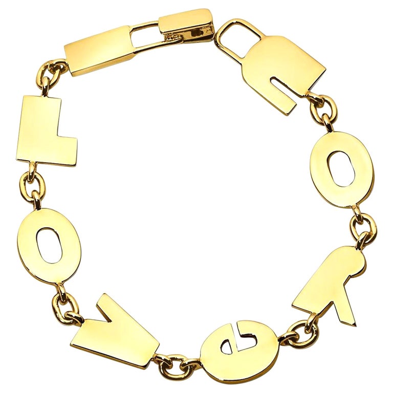 ‘I LOVE YOU’ Gold Bracelet
