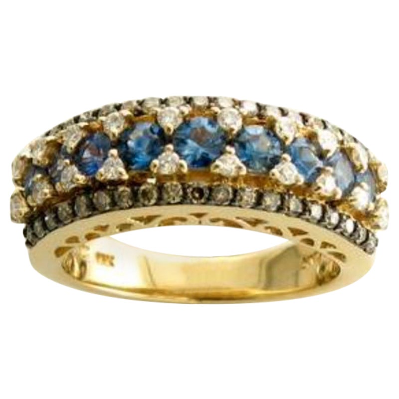 Le Vian Ring Featuring Cornflower Sapphire Vanilla Diamonds For Sale