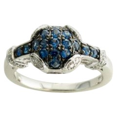 Used Le Vian Ring Featuring Cornflower Sapphire Vanilla Diamonds Set