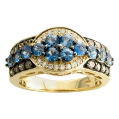 Le Vian Ring featuring Cornflower Sapphire Chocolate Diamonds