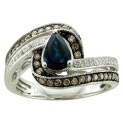 Le Vian Ring mit blauem Beeren-Saphir- Schokoladen-Diamanten