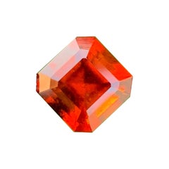 Incroyable grenat hessonite orange de 2,90 carats, pierre précieuse scintillante