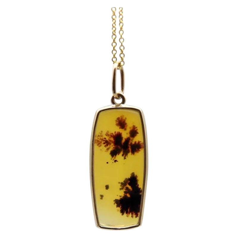 Agate 14k Gold Necklace - 146 For Sale on 1stDibs | gold agate