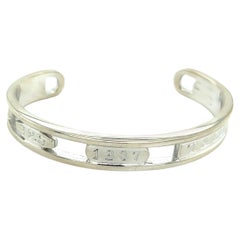 Tiffany & Co Estate 1857 Cuff Bangle Bracelet 8" Sterling Silver