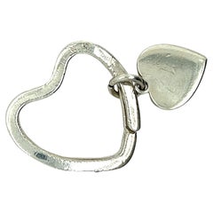 Tiffany & Co Estate Heart Keychain Sterling Silver