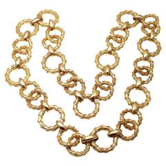 Hammerman Brothers Gold Link Bracelet And Necklace 6