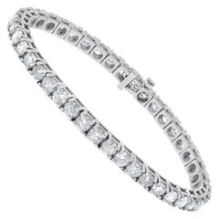 Diana M. Bracelet tennis en or blanc avec diamants de 6,00 carats