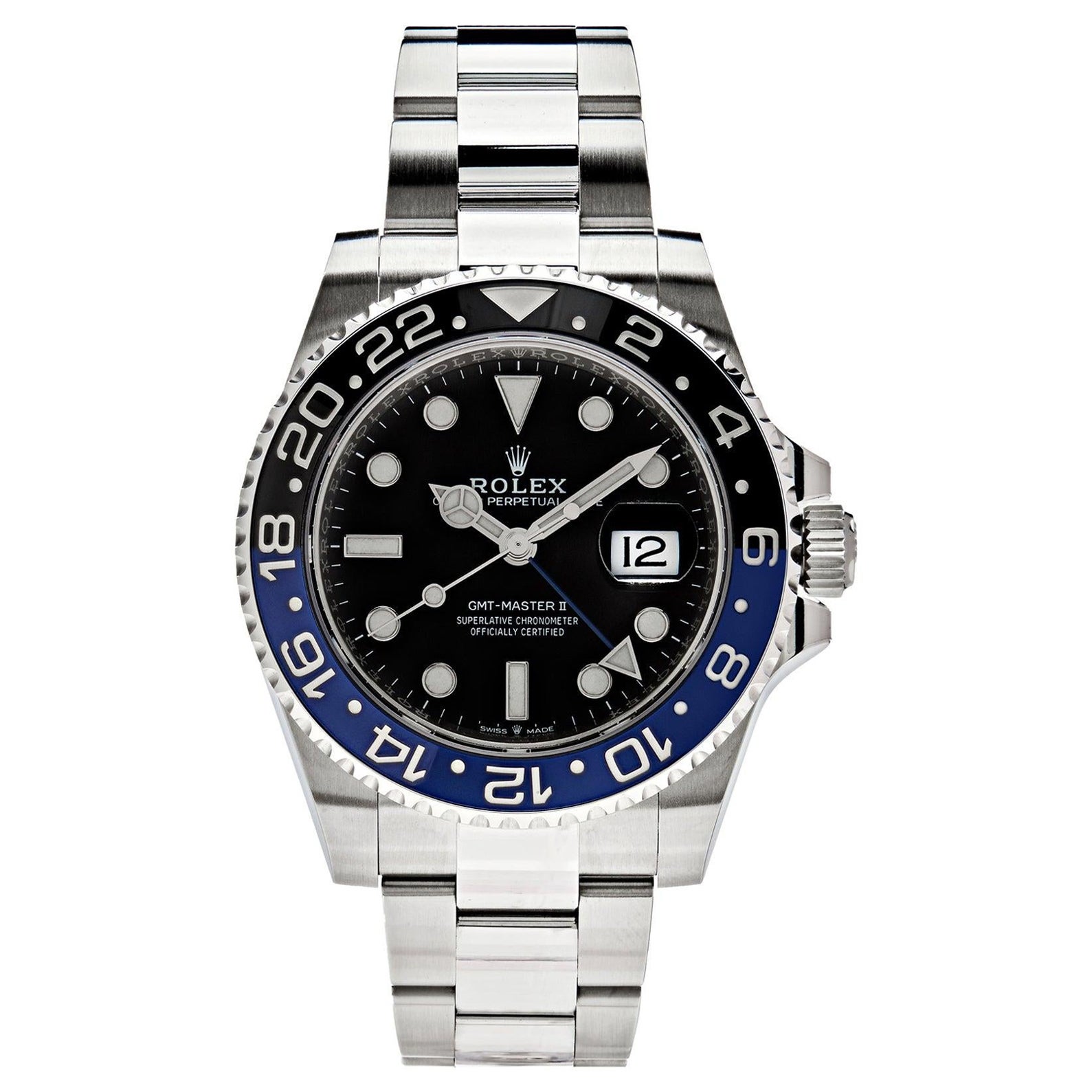 Rolex GMT Master II Batman Stainless Steel 116710BLNR Wristwatch at