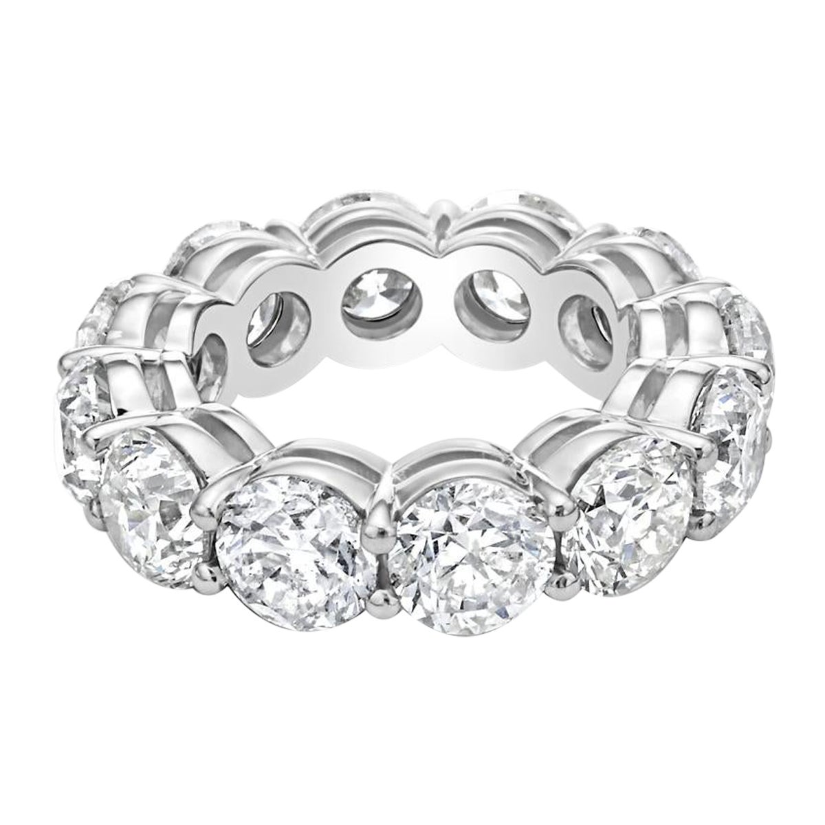 1ct. Chaque bracelet d'éternité empilable en platine et en diamant