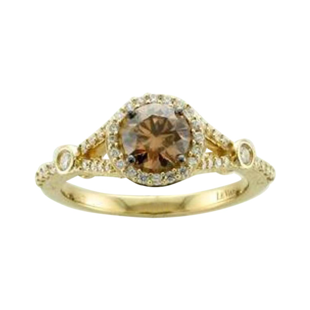 Grand Sample Sale Ring featuring Chocolate Diamonds , Vanilla Diamonds set