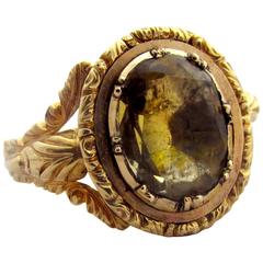 Antique Citrine Gold Ring 2
