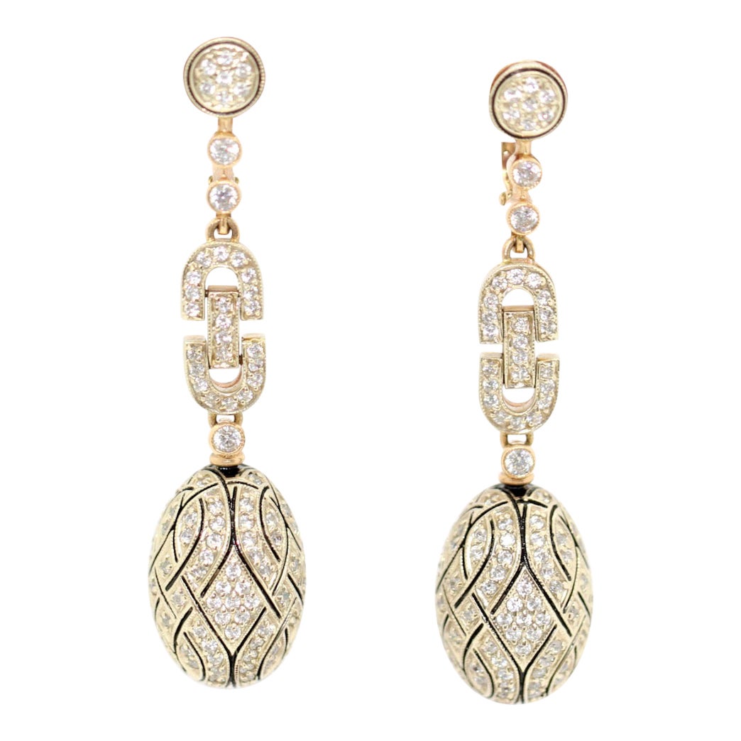 Vintage Style Multicolored Crystal Earrings – 14K Rose Gold Plated, Dangle Drop (Pre-Owned Excellent)