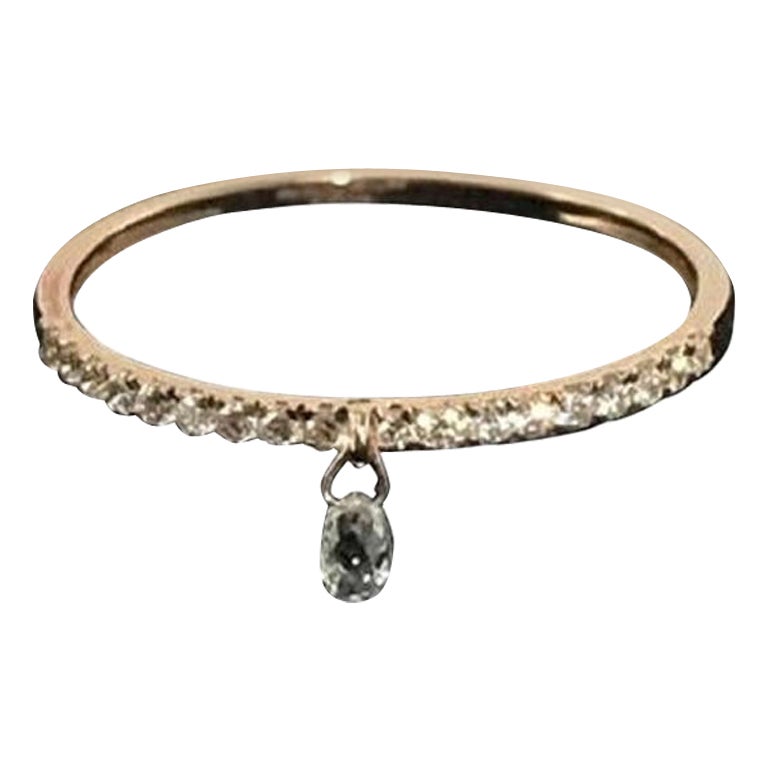 PANIM Anillo Colgante Mono Briolette Diamante Oro Amarillo 18K