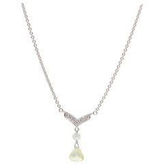 Panim 0.53 Carat Diamond Taviz 18k White Gold Pendant Necklace