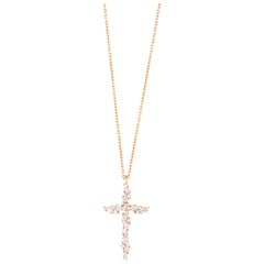 Joanna Achkar Collier croix en diamants scintille 