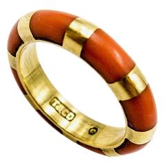 Tiffany & Co. Coral Gold Ring 6