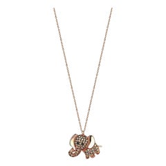 14k Gold Elephant Necklace. Dainty elephant necklace. Ready to ship.