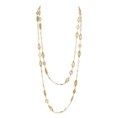 Extra Long, 18 Karat Gold, French, 19th Century Chain