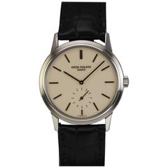Vintage Patek Philippe Stainless Steel Calatrava Japanese Special Ed Wristwatch Ref 3718