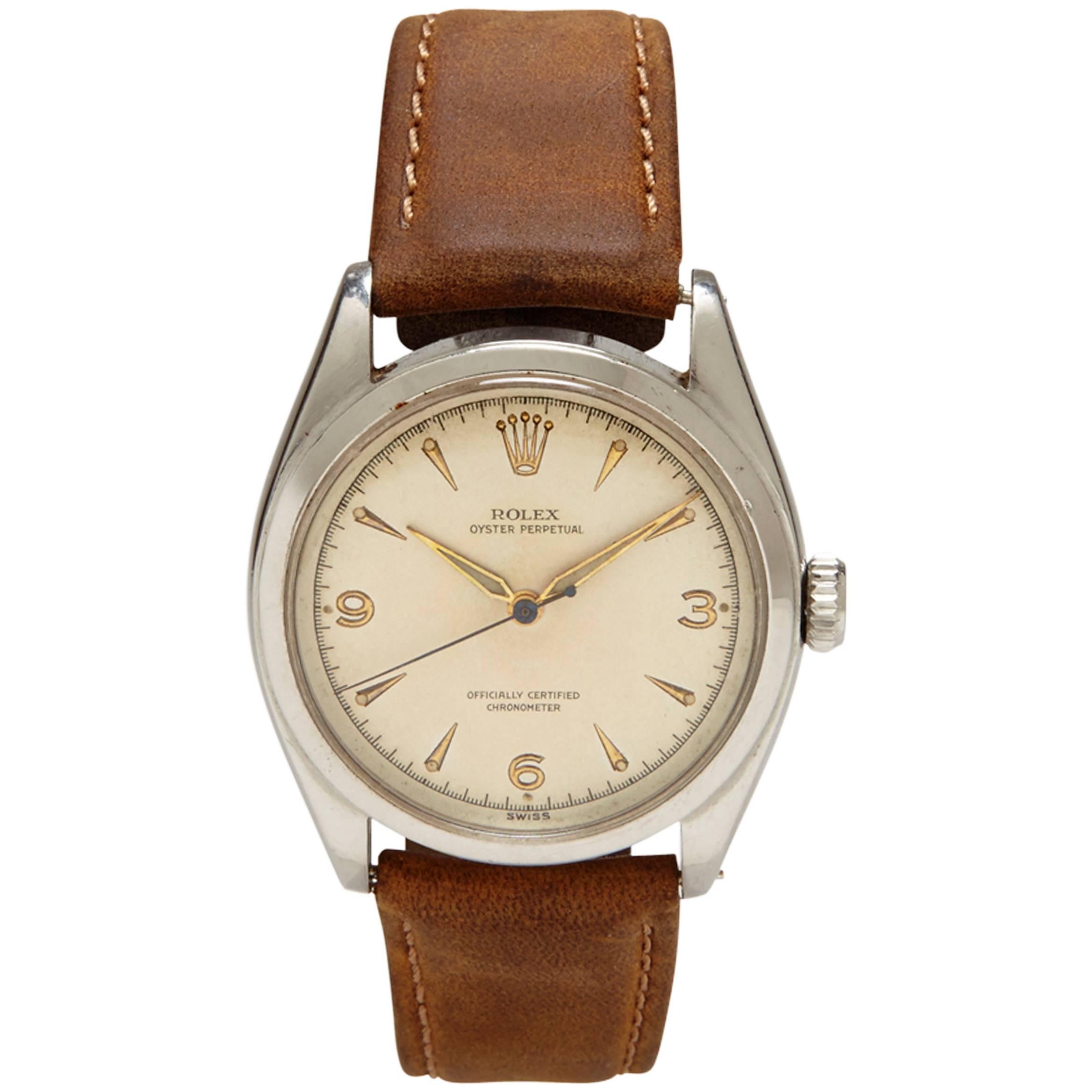 Rolex Stainless Steel Oyster Perpetual Wristwatch Ref 878XXX