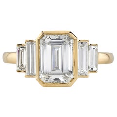 Single Stone Caroline 18k Yellow Gold Engagement Ring