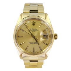 Rolex Yellow Gold Date Automatic Wristwatch