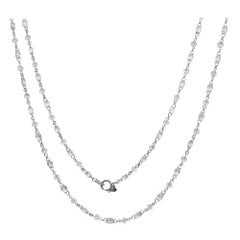 PANIM Collier en or blanc 18 carats avec briolette et perles de diamants de 15,29 carats