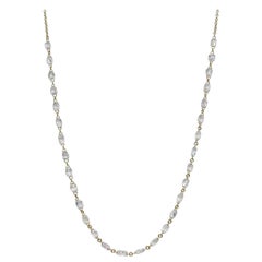 PANIM 6.79 Carat Diamond Briolette 18 Karat Yellow Gold Choker Necklace