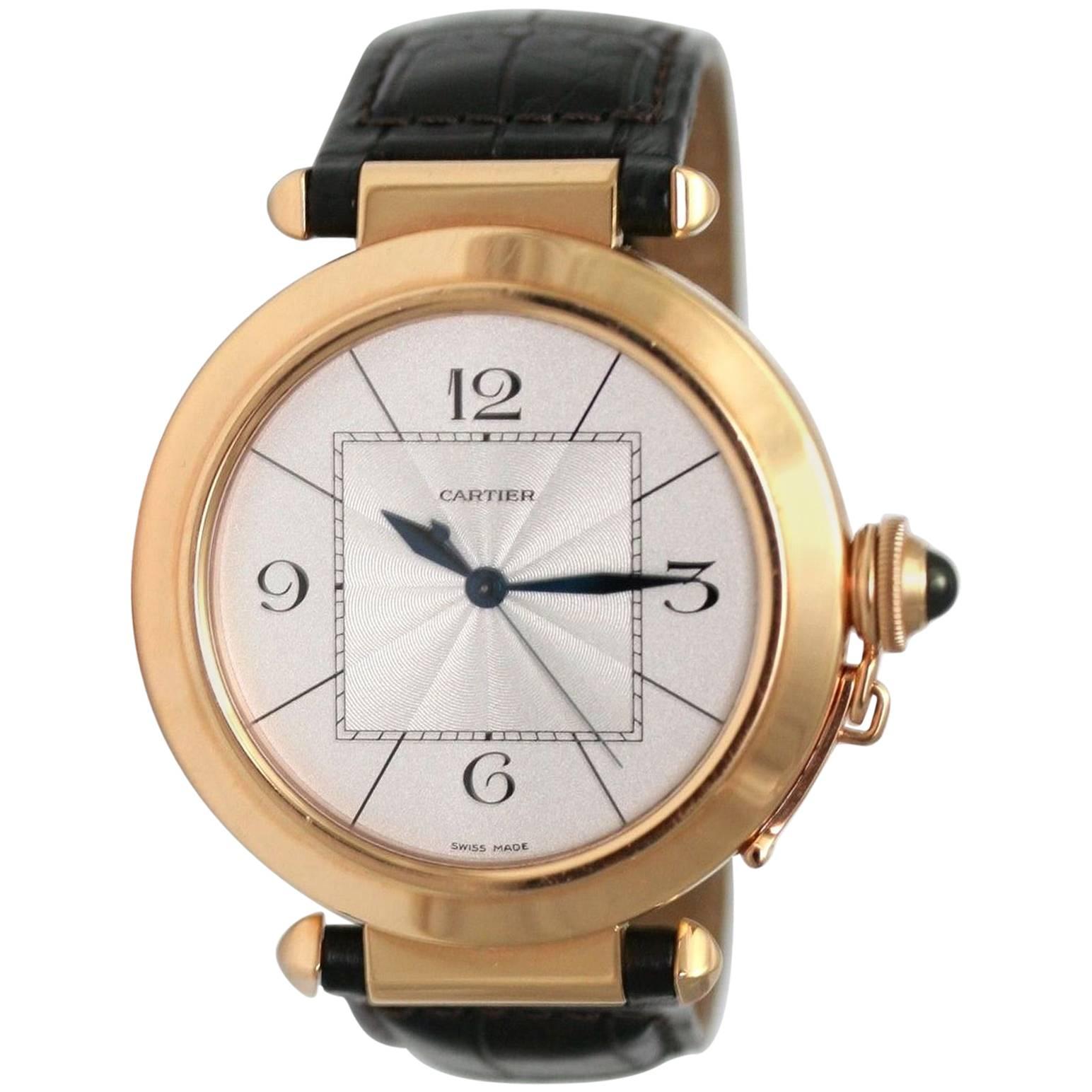 Cartier Rose Gold Pasha Automatic Wristwatch