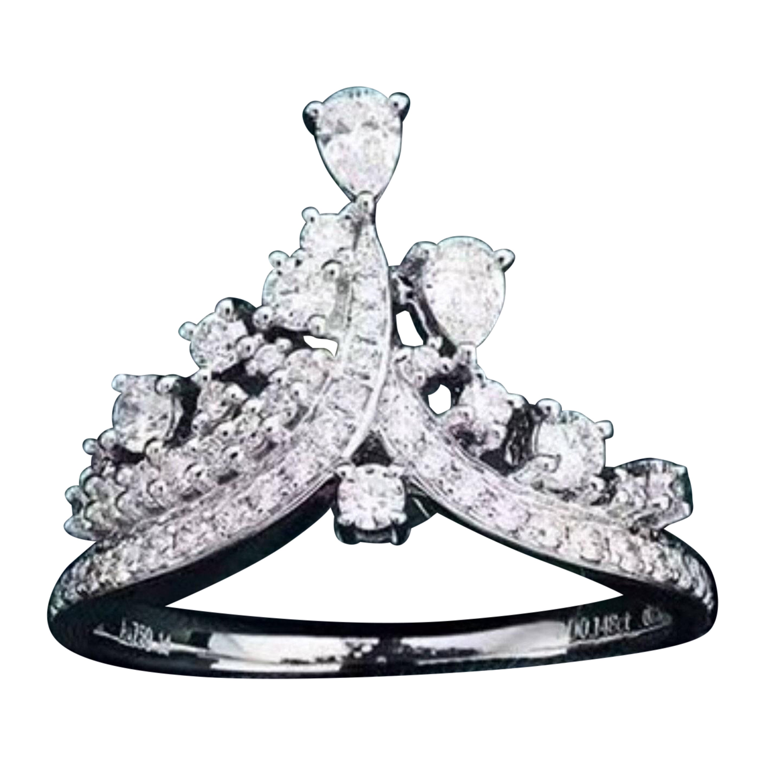 For Sale:  Crown Engagement Ring for Her, Unique Wedding Band, Antique Promise Ring